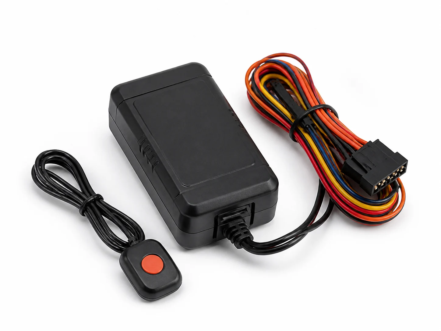 AIS-140 GPS tracking device with wiring and panic button