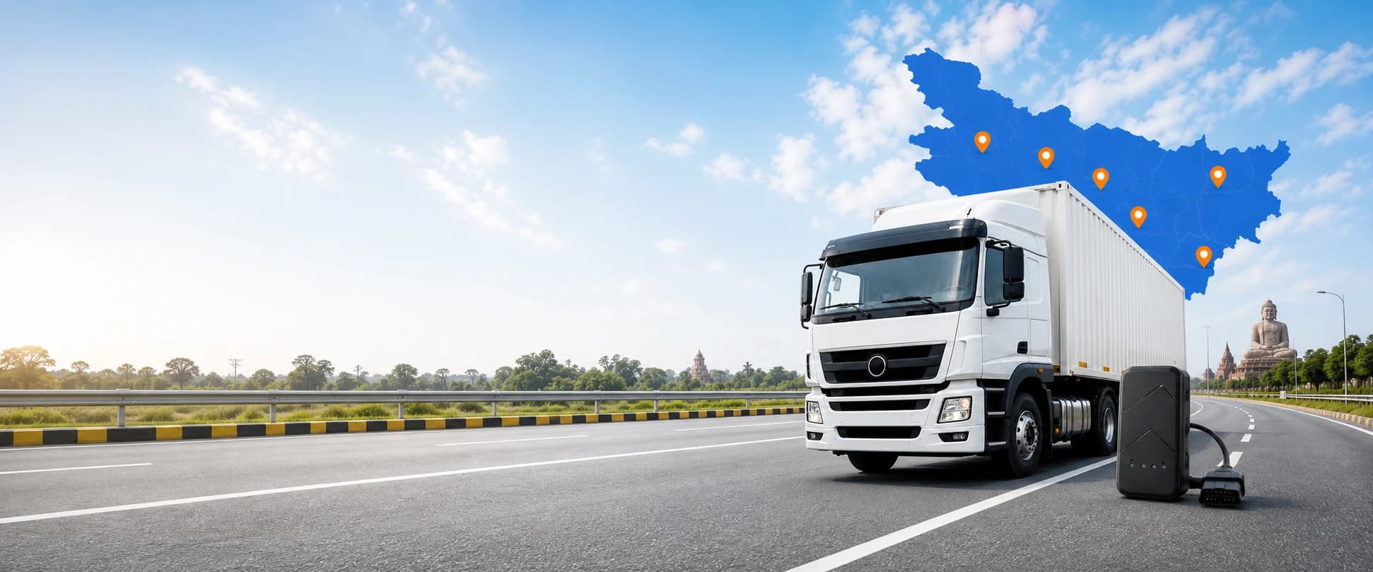 AIS-140 GPS Tracker Device for Commercial Vehicles in Bihar Vahan Approved