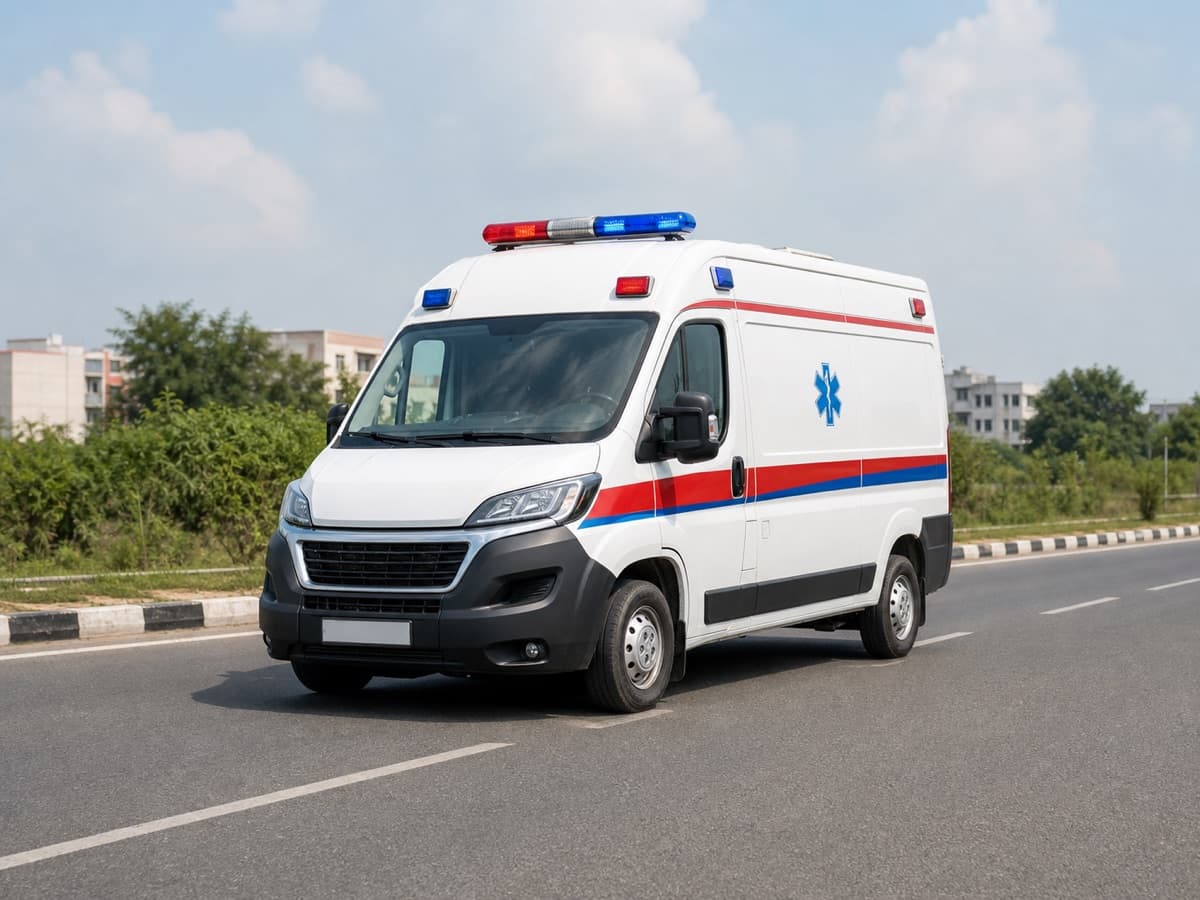 Ambulance using AIS-140 GPS tracking in Bihar