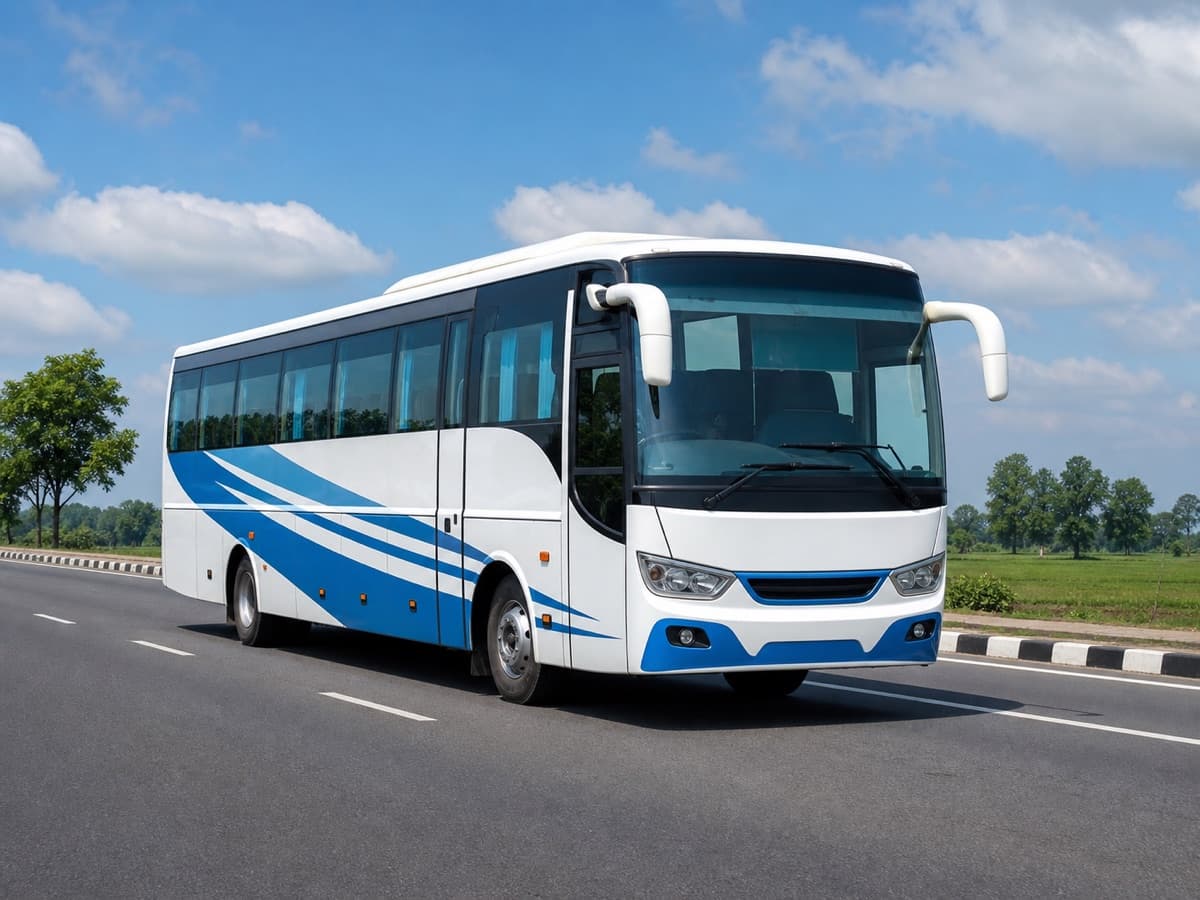 Passenger coach bus using AIS-140 GPS in Bihar